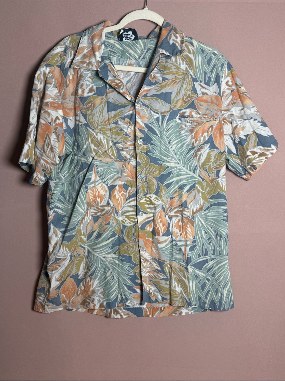 Hilo Hattie Hawaiian Beach Short Sleeve Button Up Shirt Men's Size XL